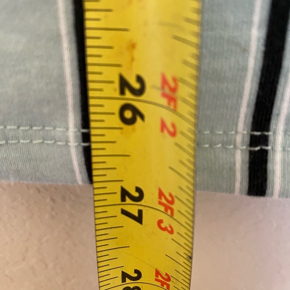 Massing Blue Stripe Slimming fit Blouse Size M - Picture 4 of 5